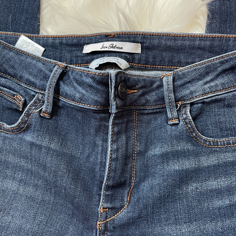 Sam Edelman Midrise Skinny Ankle Jeans size 28